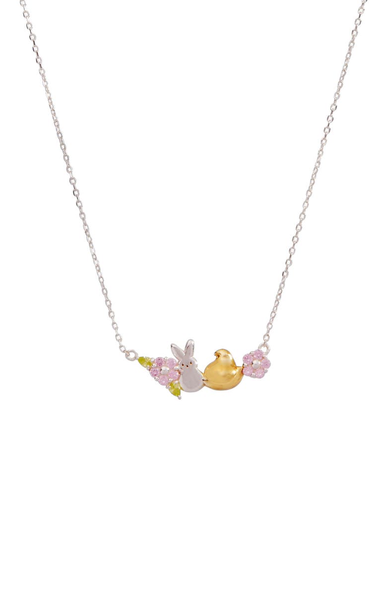 Alex and Ani Peeps<sup>®</sup> Precious Peepsake Necklace, Main, color, Two Tone