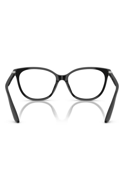 Emporio Armani 53mm Cat Eye Optical Glasses In Black