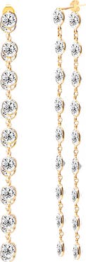 GABI RIELLE Dual Dream Front-Back Crystal Drop Earrings