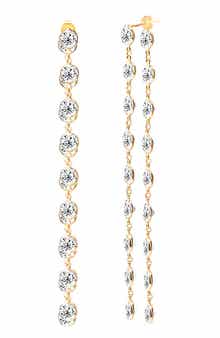 GABI RIELLE Dual Dream Front-Back Crystal Drop Earrings