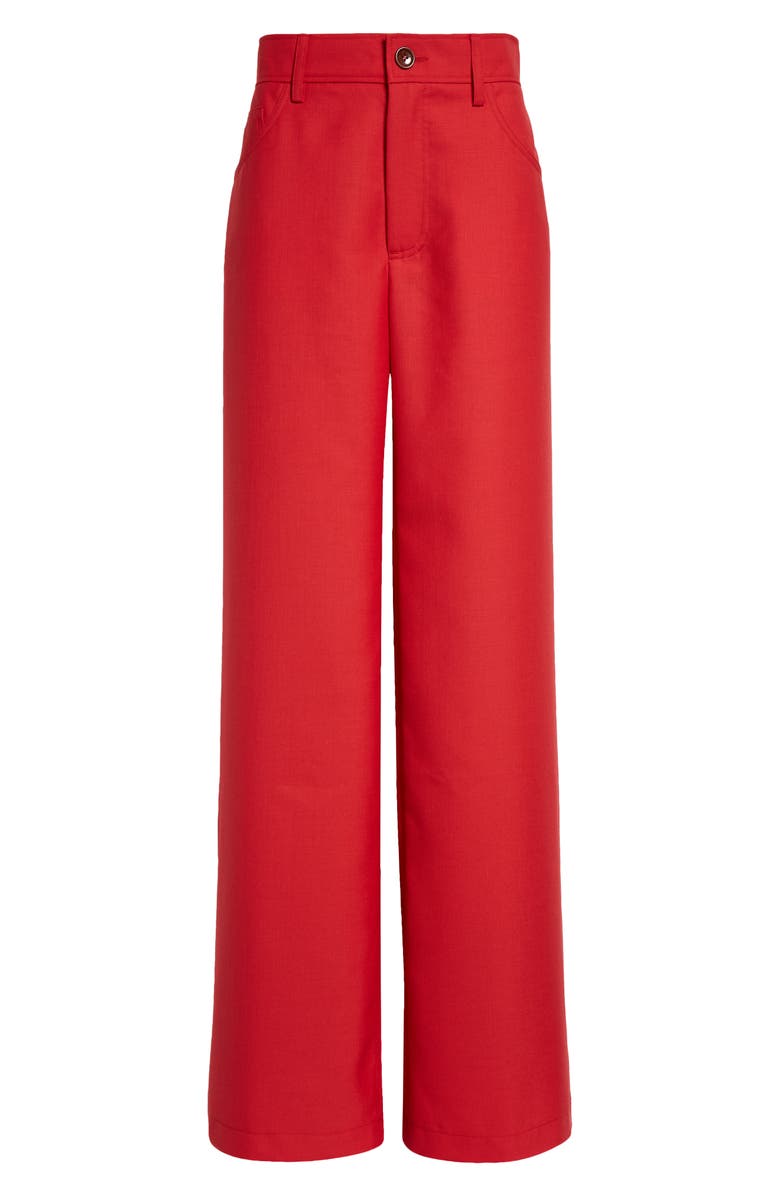 Séfr Jiro Wide Leg Twill Trousers, Alternate, color, 