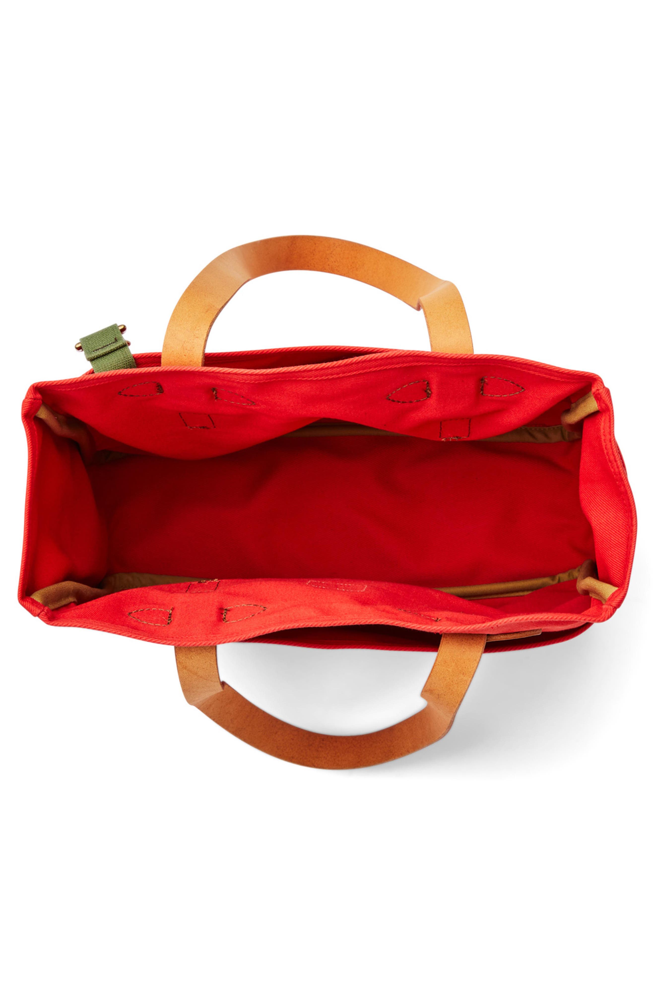 Rugged Twill Tote Bag, Alternate, color, MACK RED