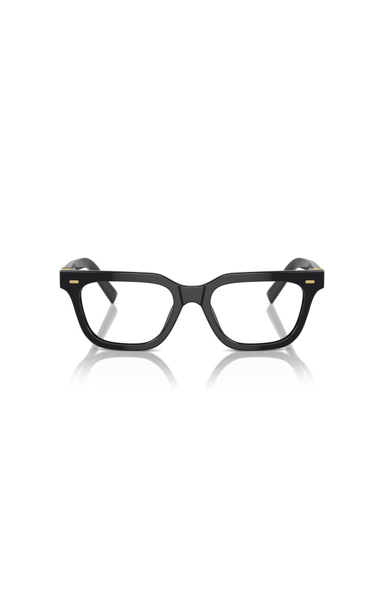 Miu Miu 51mm Rectangle optical glasses, Alternate, color, Black