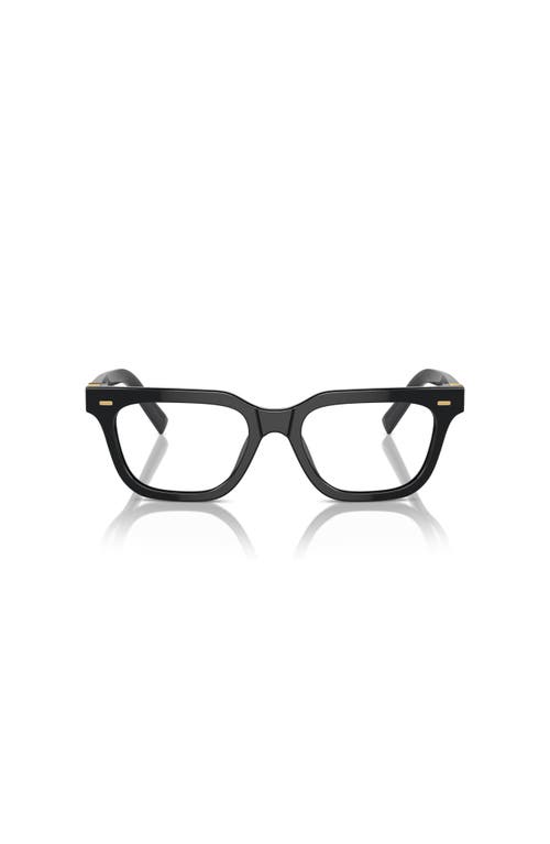 Miu Miu 51mm Rectangle Optical Glasses In Black