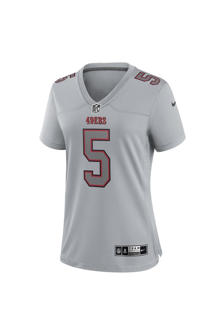 Women's Nike Trey Lance Gray San Francisco 49ers Atmosphere Fashion Game Jersey, Alternate, color, Gray