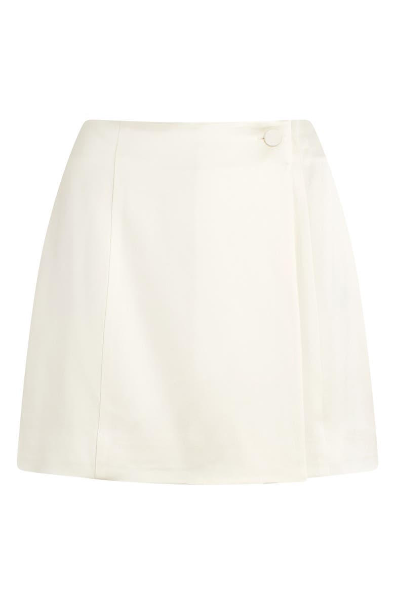 Favorite Daughter The Love Struck Cotton Wrap Miniskirt, Alternate, color, Ivory