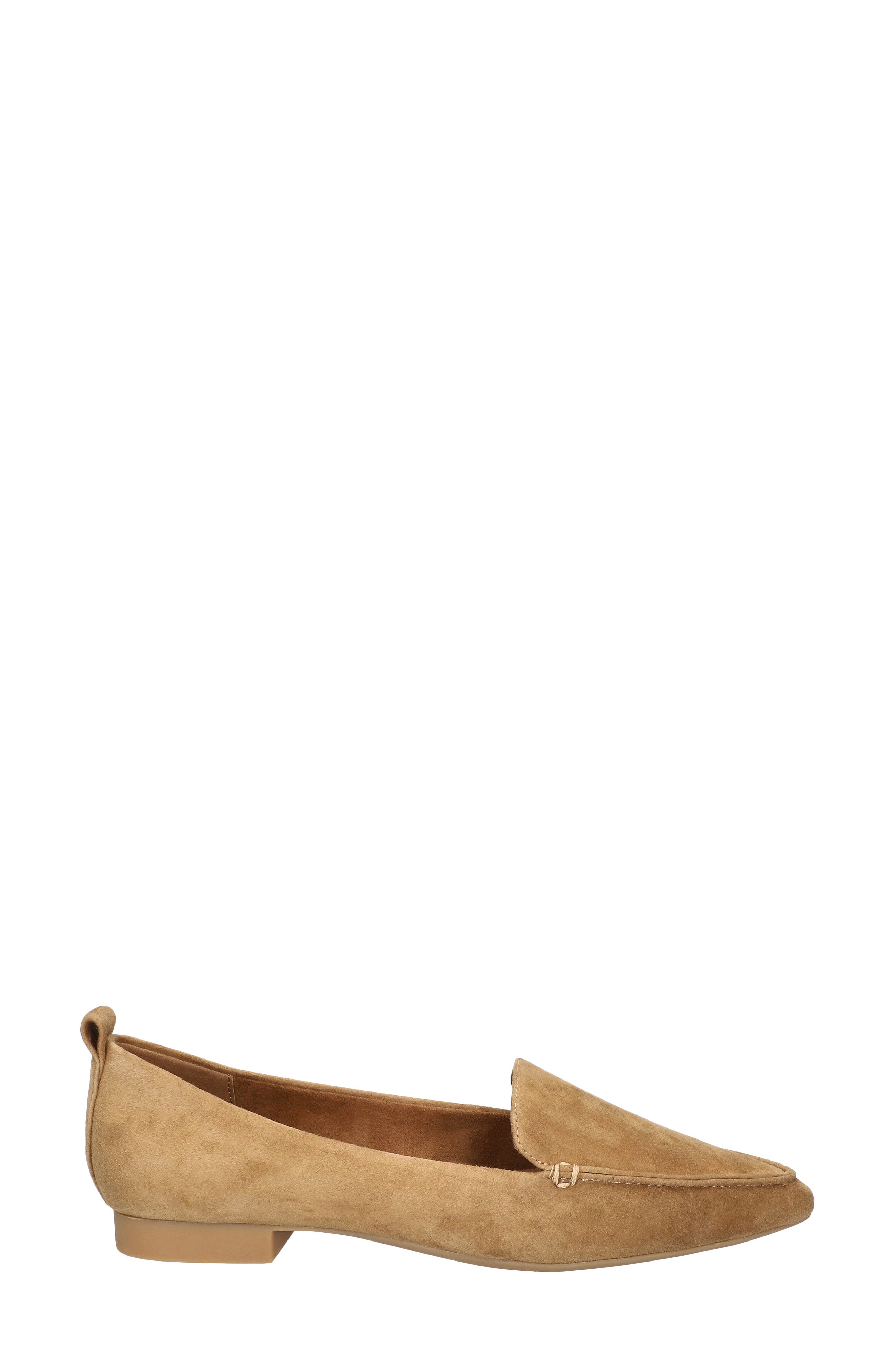 Alessi Pointed Toe Loafer, Alternate, color, COGNAC SUEDE LEATHER