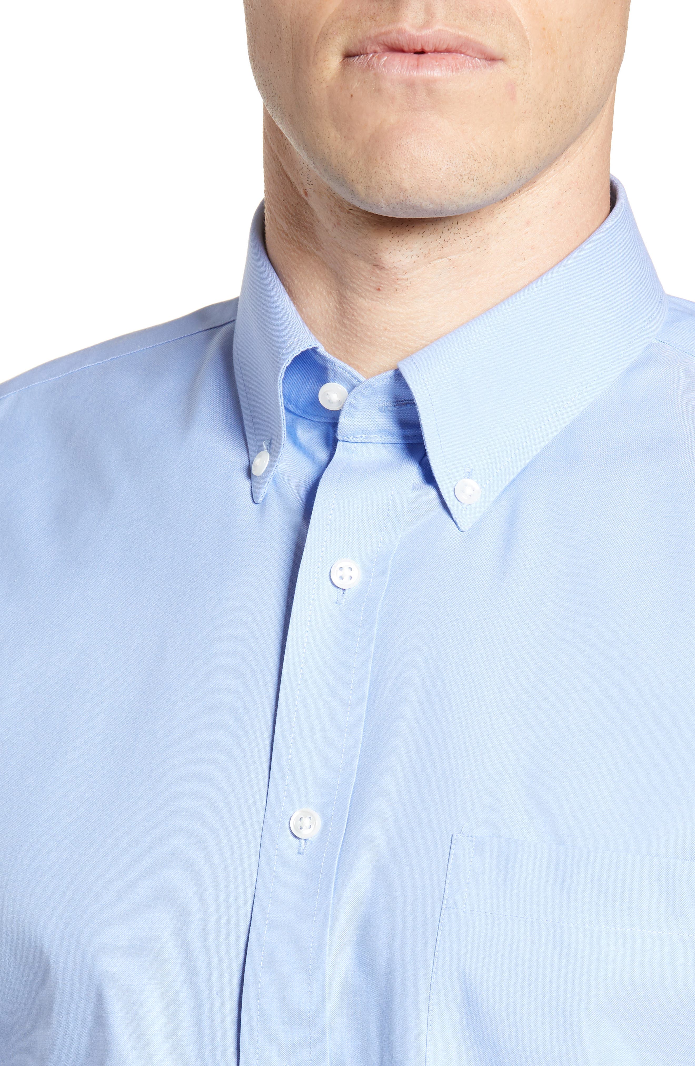 nordstrom smartcare trim fit dress shirt Nordstrom Smartcare Wrinkle Free Herringbone Trim Fit Dress Shirt Light Blue 175 3233, $65 | Nordstrom