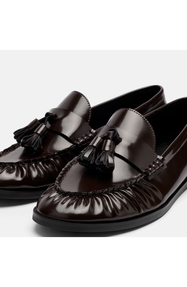 MARC NOLAN Morgan Patent Leather Tassel Loafers, Alternate, color, Dark Cherry