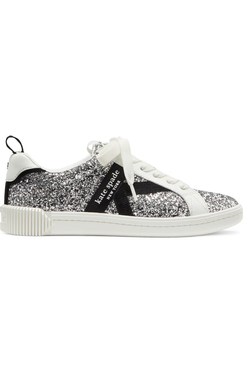 Kate Spade New York signature sneaker, Alternate, color, Silver Multi.