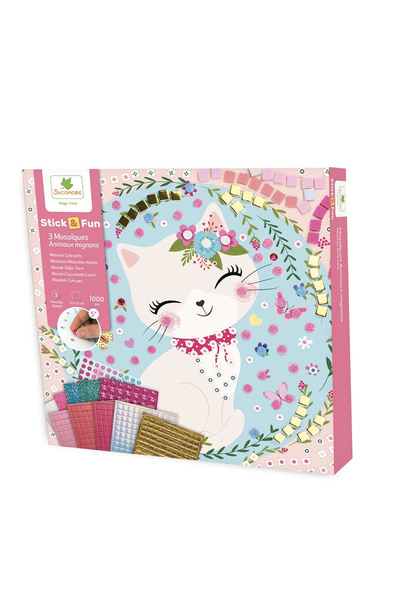 Sycomore Stick'N Fun - S Mosaics  Cute Pets - 5y+, Main, color, Multicolor
