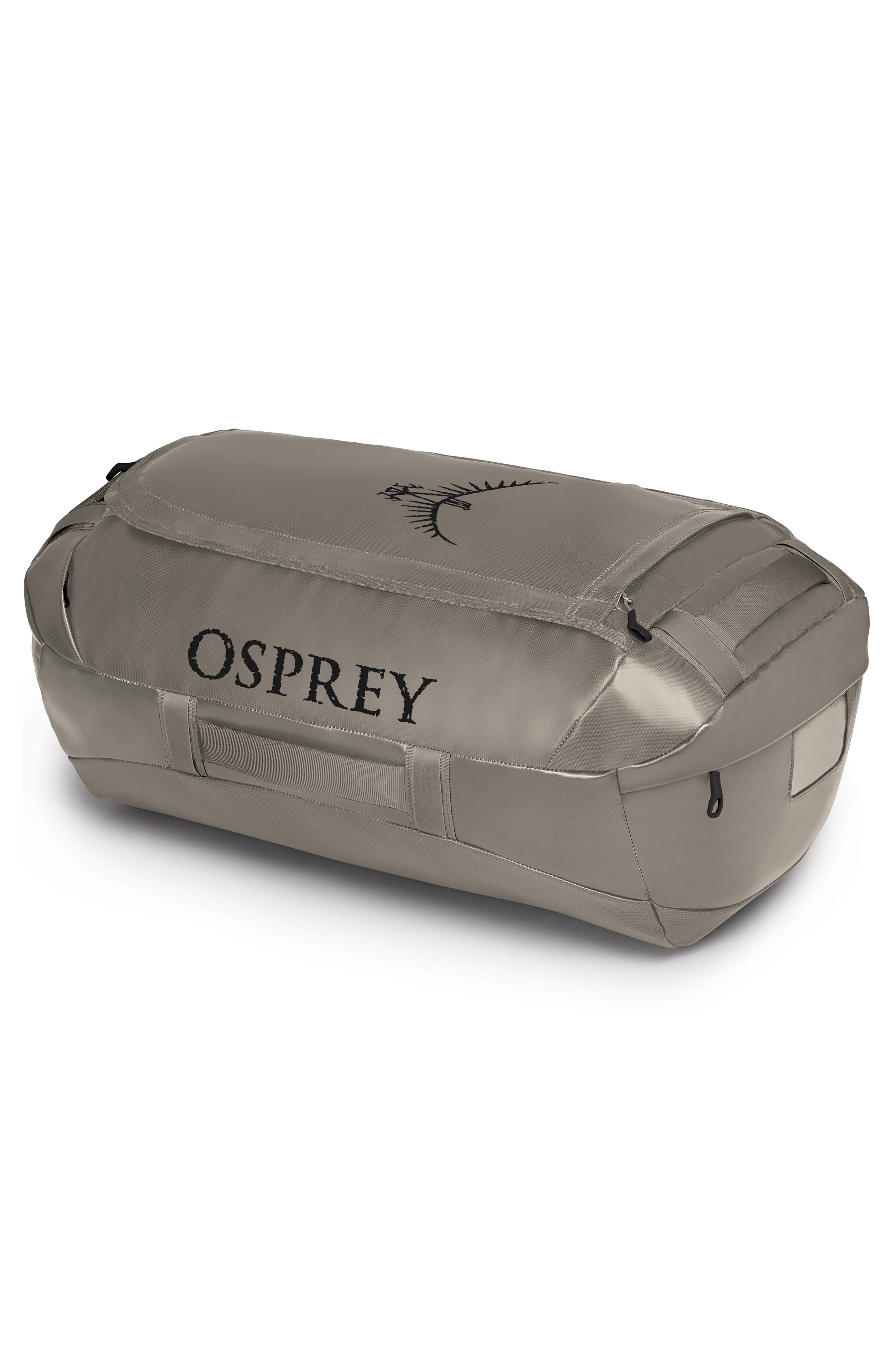 Osprey Transporter<sup
®</sup
 65-Liter Water Resistant Duffle Backpack, Alternate, color, Tan Concrete