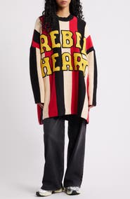Dressed in Lala Rebel Heart Oversize Sweater