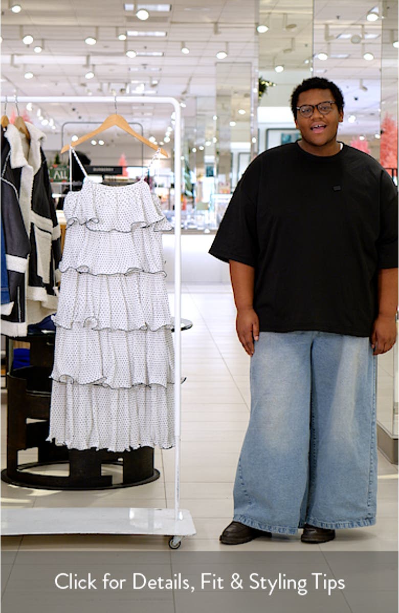 Polka Dot Wired Ruffle Tiered Dress, sales video thumbnail