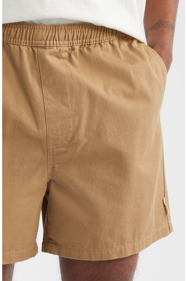 Leisure Cotton Twill Shorts, Alternate, color, TAN