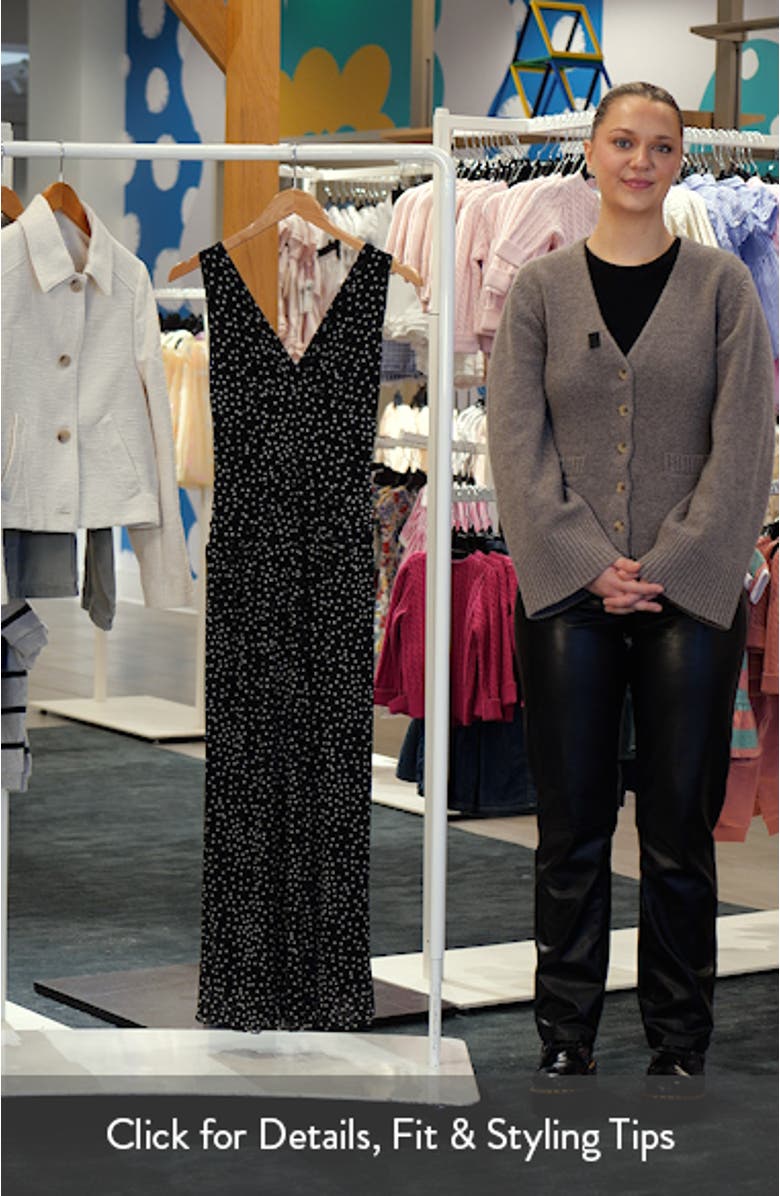 Polka Dot Ruched Mesh Maxi Dress, sales video thumbnail