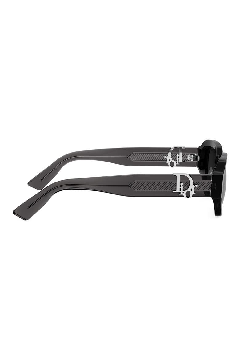 'Dior Oblique S2I 52mm Rectangular Sunglasses, Alternate, color, GREY/ OTHER / SMOKE