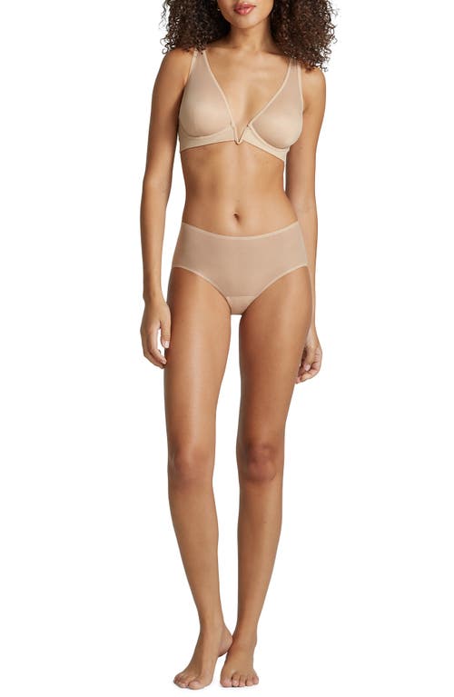 Commando Mesh Plunge Underwire Bra in Beige at Nordstrom, Size 32D
