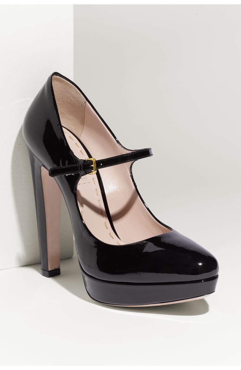 Miu Miu Mary Jane Platform Pump, Main, color,