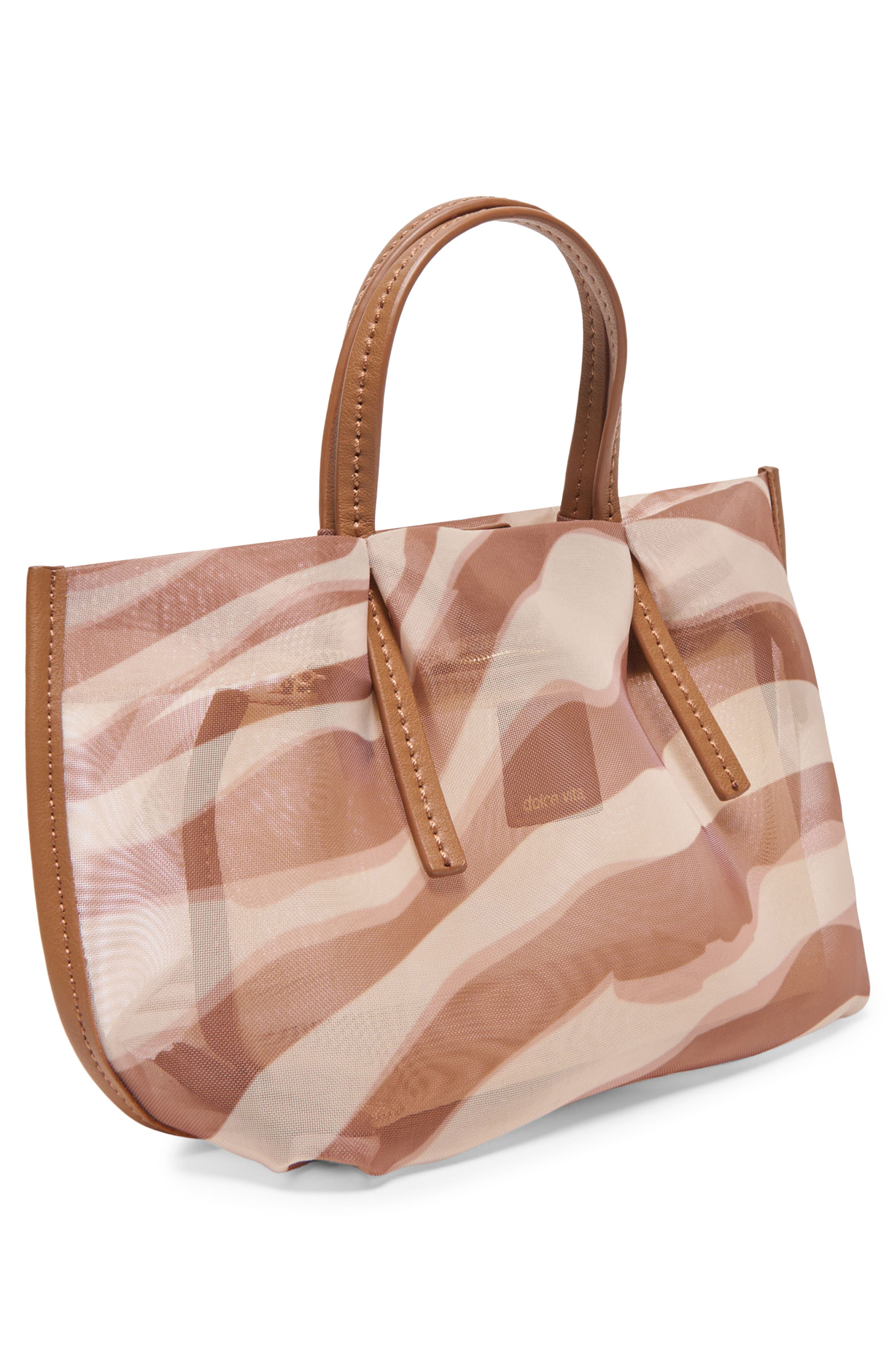 Dolce Vita Selene Mesh Tote Bag, Alternate, color, Zebra