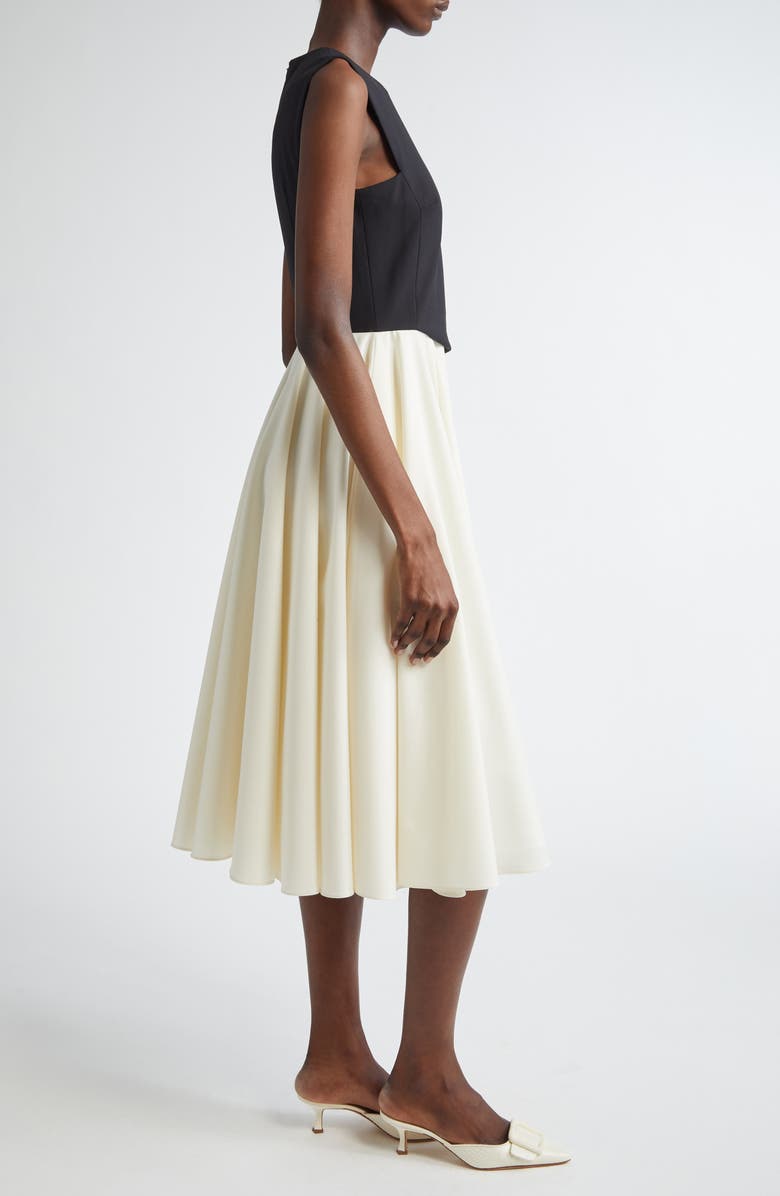 Emilia Wickstead Faux Two-Piece Midi Dress, Alternate, color,