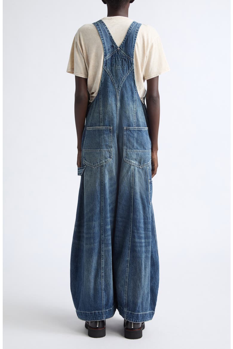 Siouxsie Wide Leg Overalls, Alternate, color, BEDFORD INDIGO