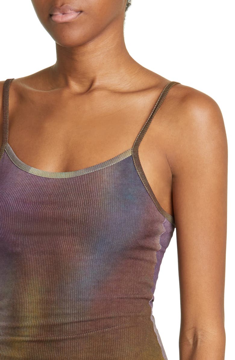 Paloma Wool Flandria Colorblock Ombré Rib Dress, Alternate, color, Medium Blue