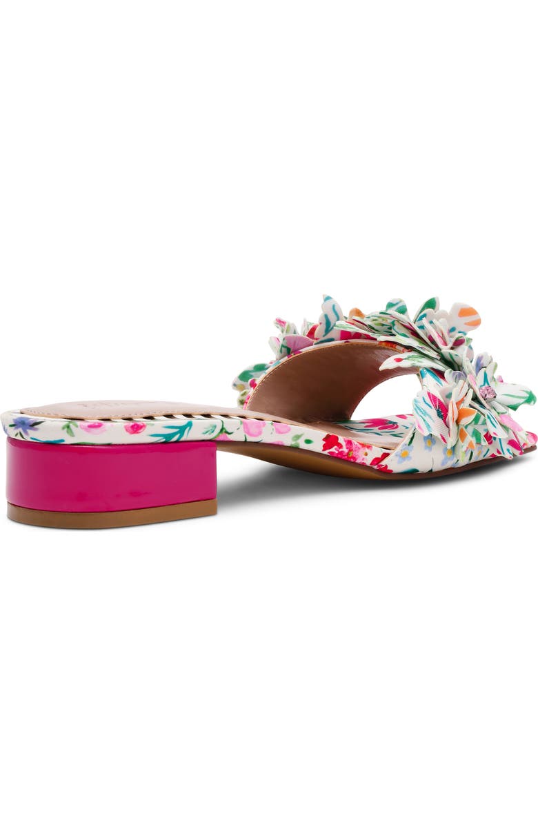 Betsey Johnson Glorria Slide Sandal, Alternate, color, Natural Floral Multi