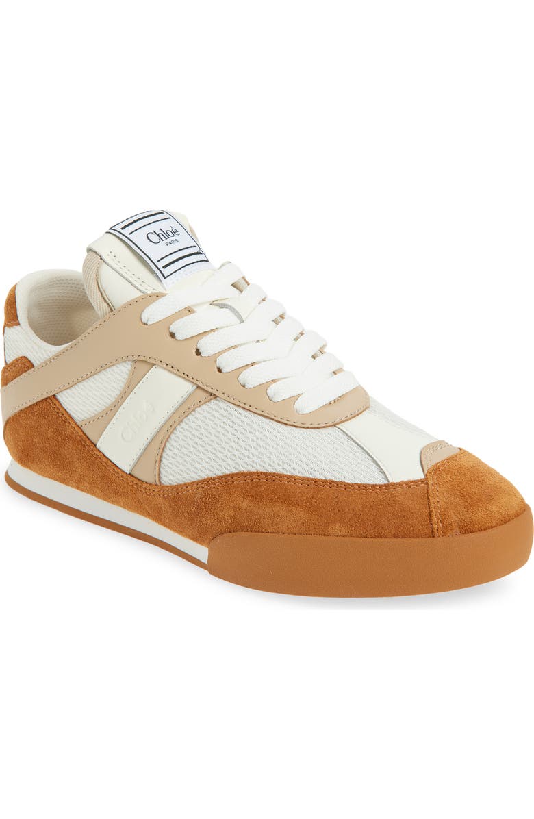 Chloé Kick Low Top Sneaker, Main, color, Rusted Brown