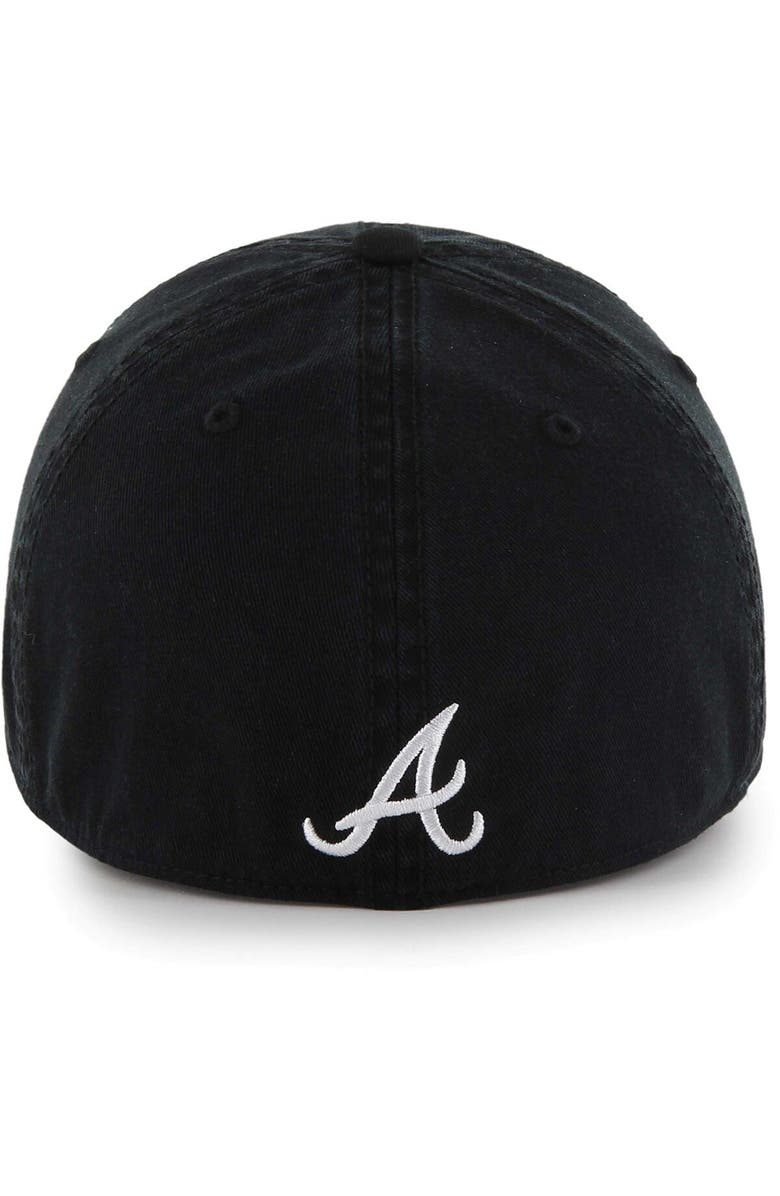'47 Men's '47 Black Atlanta Braves Crosstown Classic Franchise Fitted Hat, Alternate, color, 