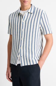 Vince Classic Fit Short Sleeve Button-Up Shirt