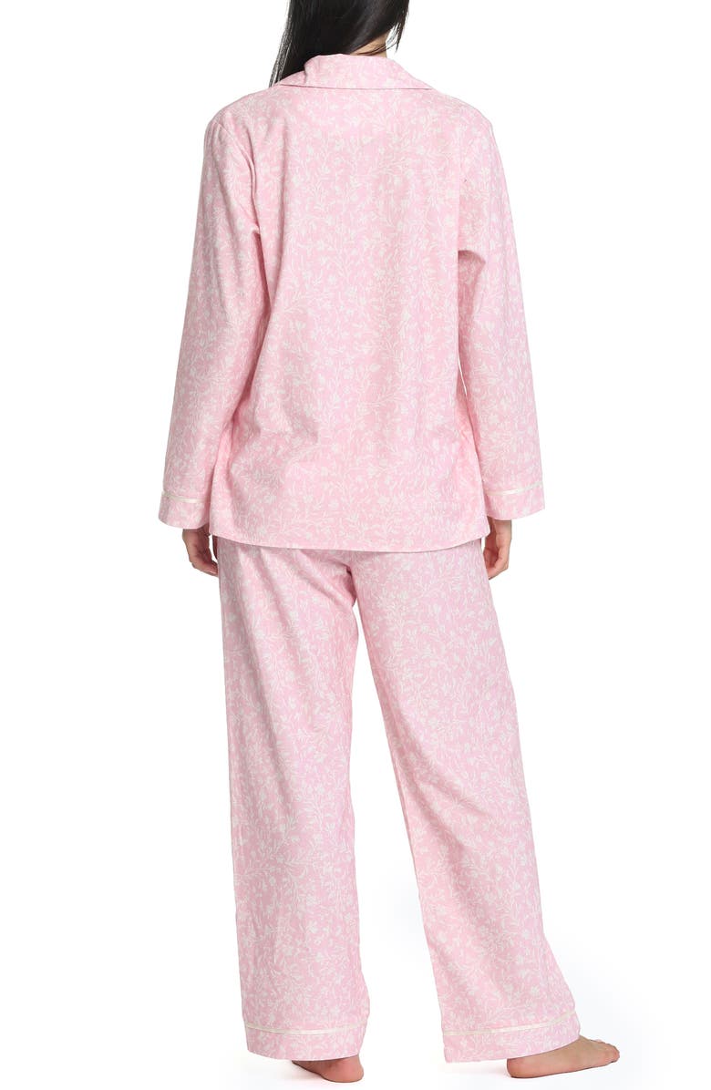 Papinelle Floral Print Organic Cotton Pajamas, Alternate, color, 