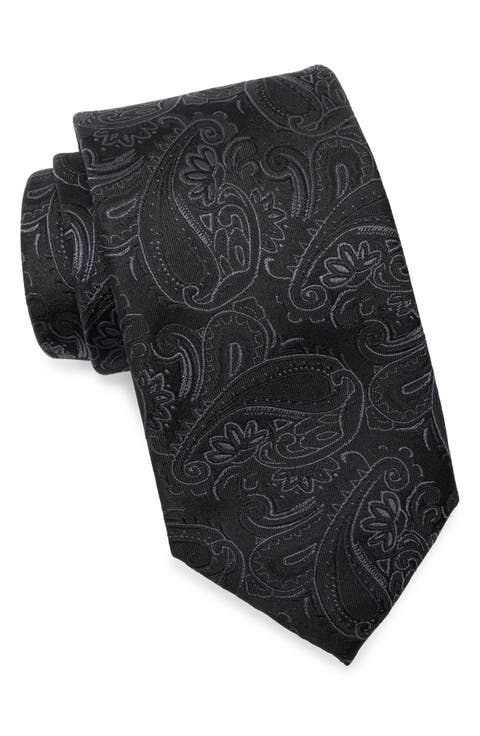 Tonal Paisley Silk Tie