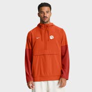 Nike Men's Nike Orange Clemson Tigers Anorak Half-Zip Hoodie Jacket