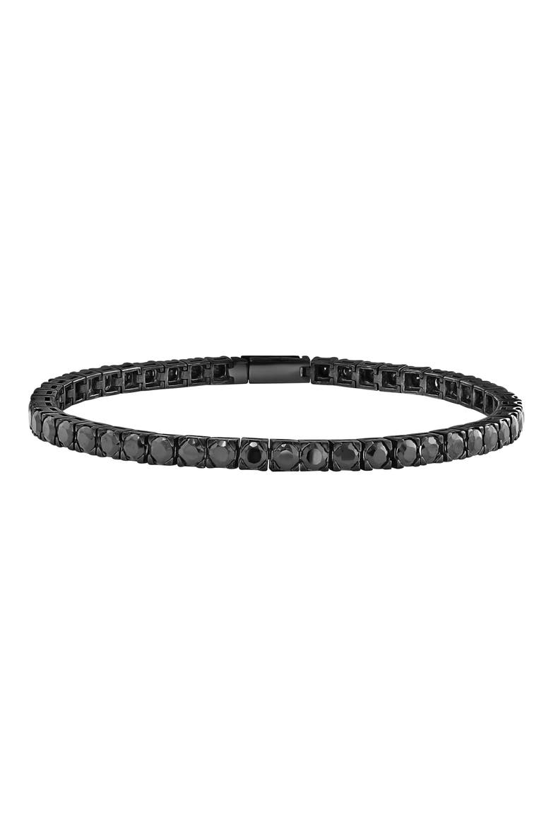 Sterling Silver London Blue Topaz Bracelet, Main, color, BLACK