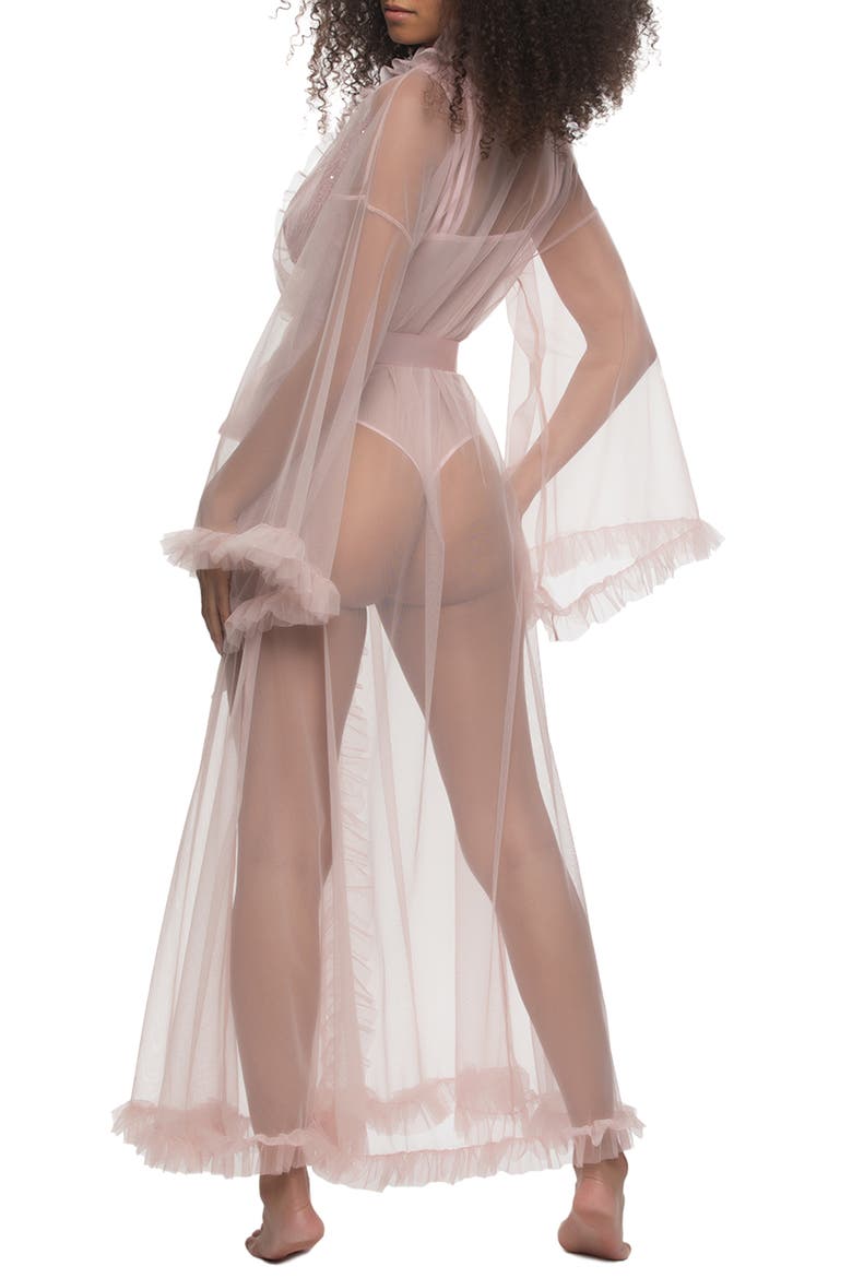 Veil Sheer Robe, Alternate, color, LOTUS