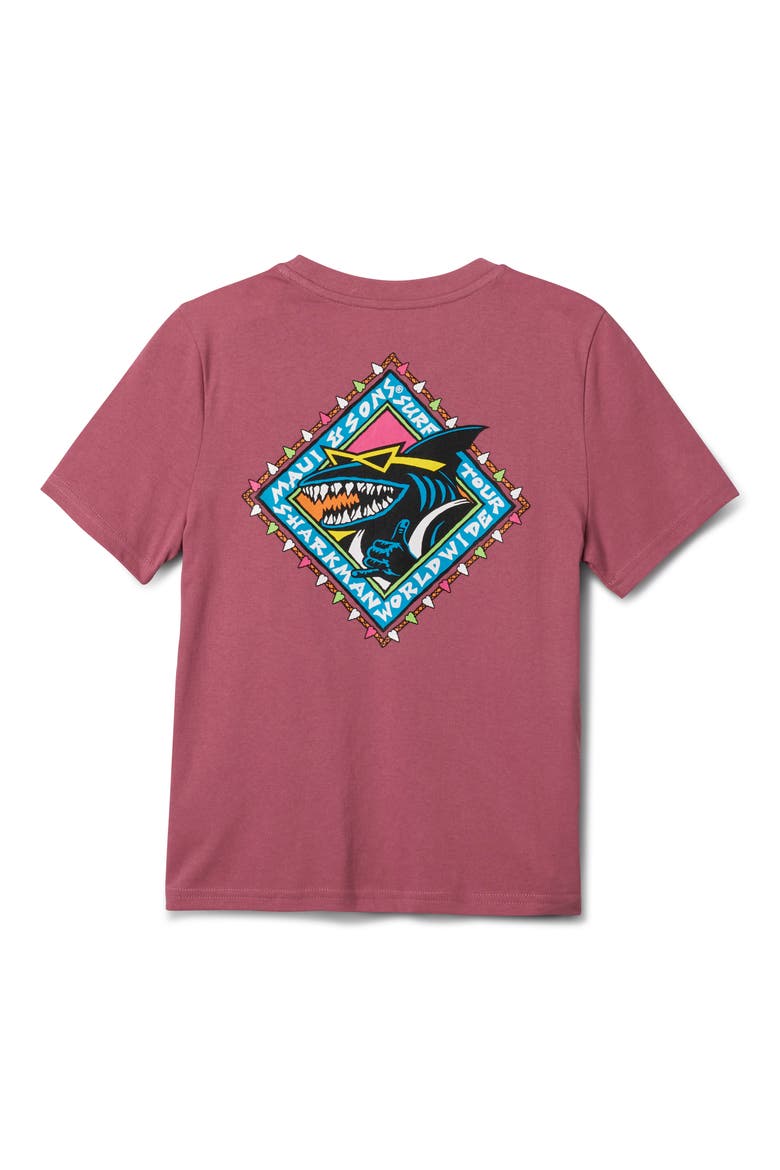 Shaka Shark Graphic T-Shirt, Alternate, color, FOXGLOVE
