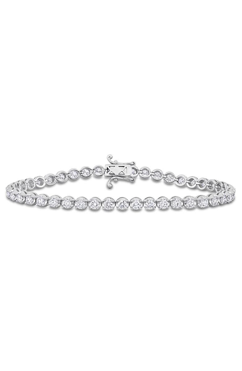 Julianna B. 3 3/4ct. t.w. Lab-Grown Diamond Tennis Bracelet 14k, Main, color, White Gold