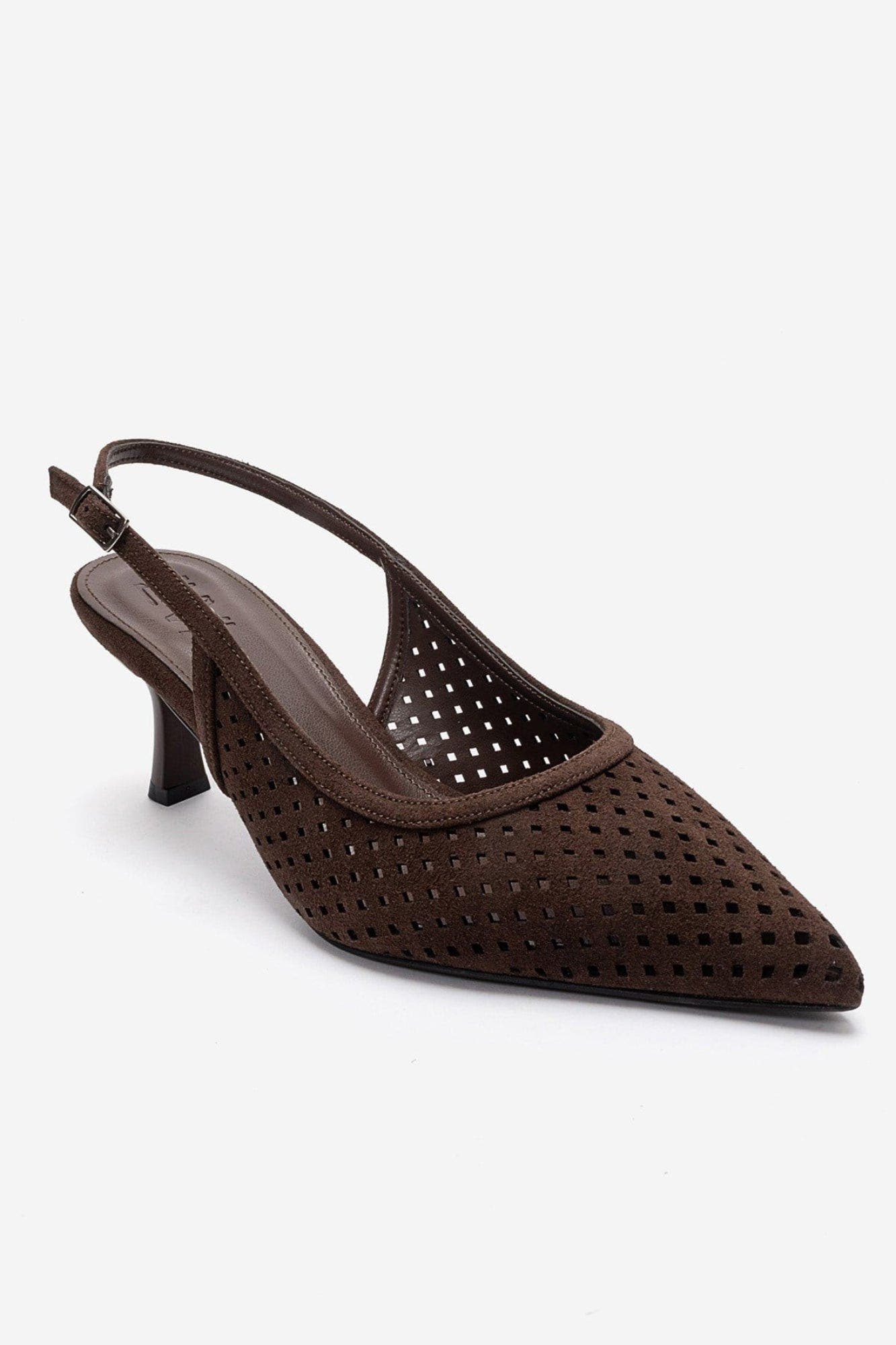 Uvien Stiletto Slingback Pump, Alternate, color, Brown Suede