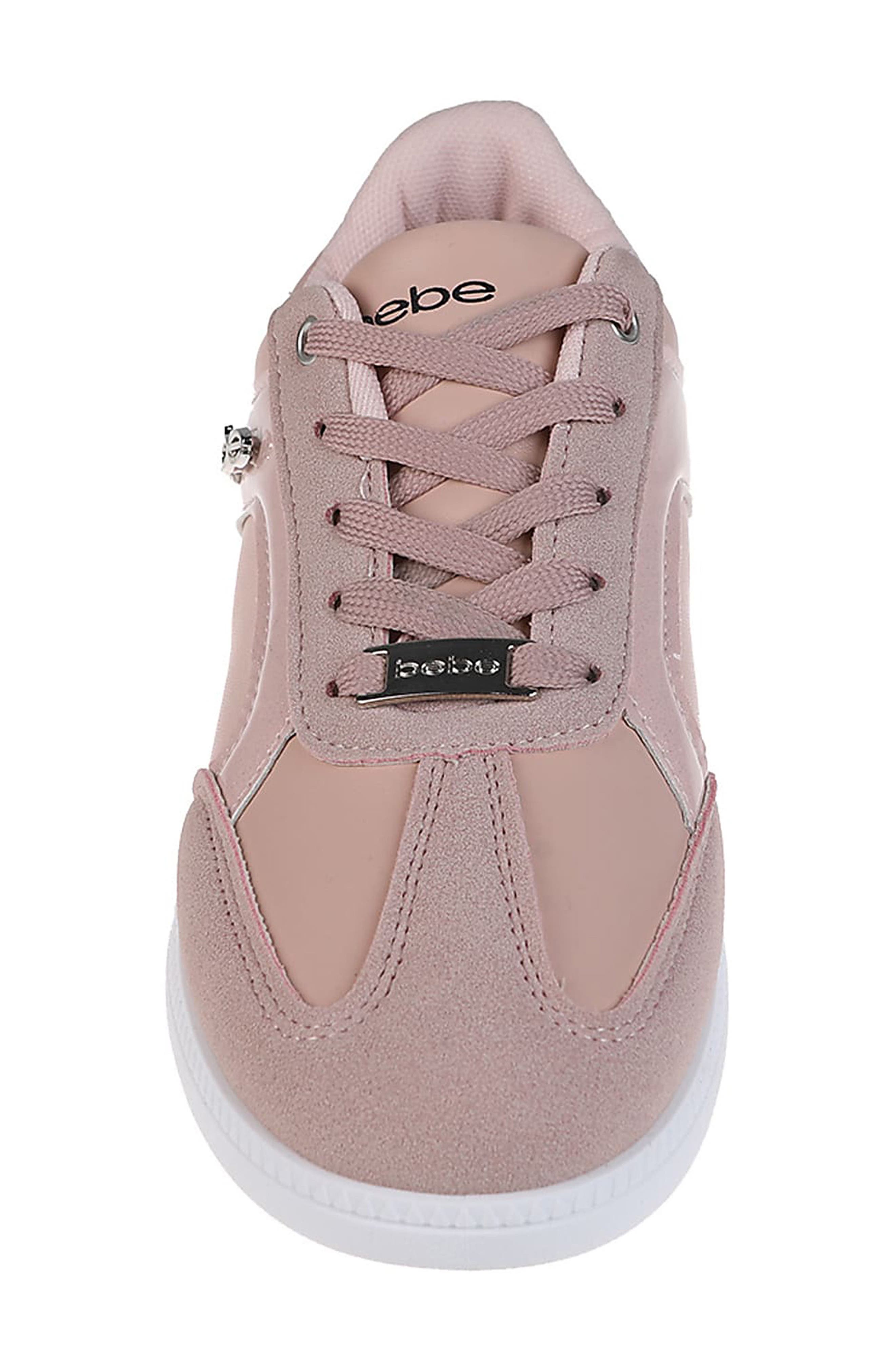 bebe Glitter Sneaker, Alternate, color, Blush