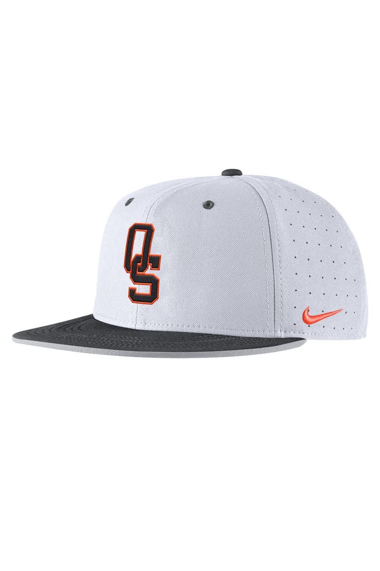 Men's Nike White Oklahoma State Cowboys 2025 On-Field True Performance Baseball Fitted Hat, Alternate, color, White