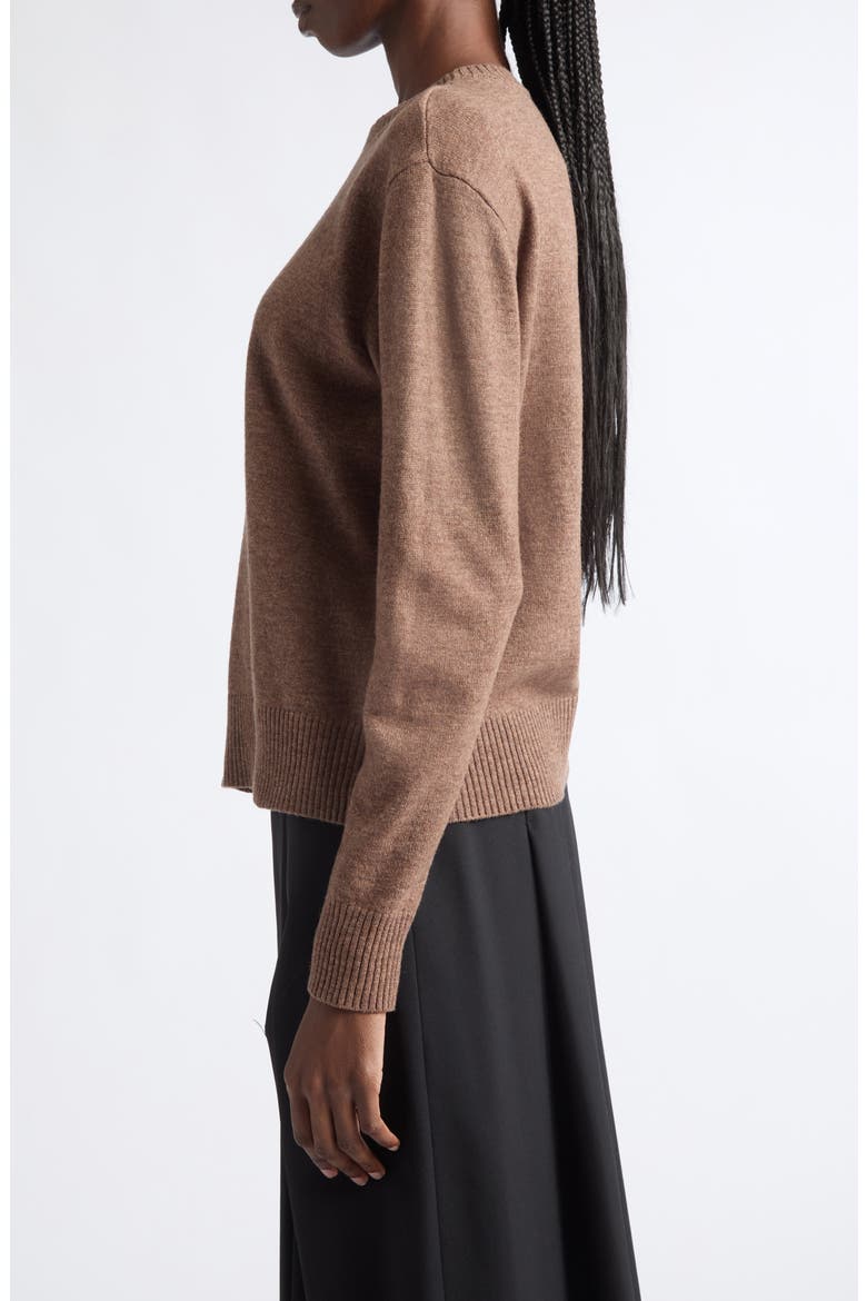 Wool Blend Sweater, Alternate, color, TOP BROWN