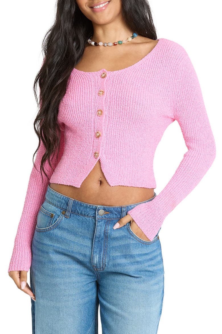 Good Luck Cardigan, Main, color, PRISM PINK