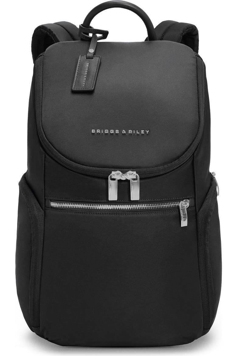 briggs riley laptop backpack Baseline Traveler Tech compartment protects most 15 computers and includes a slip pocket for a tablet Medium Backpack | Soft Sided