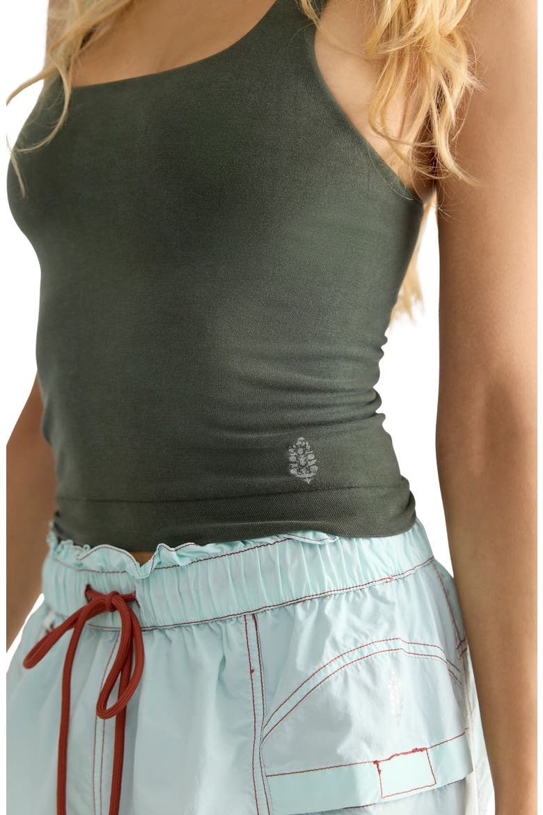 FP Movement Go To Smooth Square Neck Camisole, Alternate, color, WASHED IVY