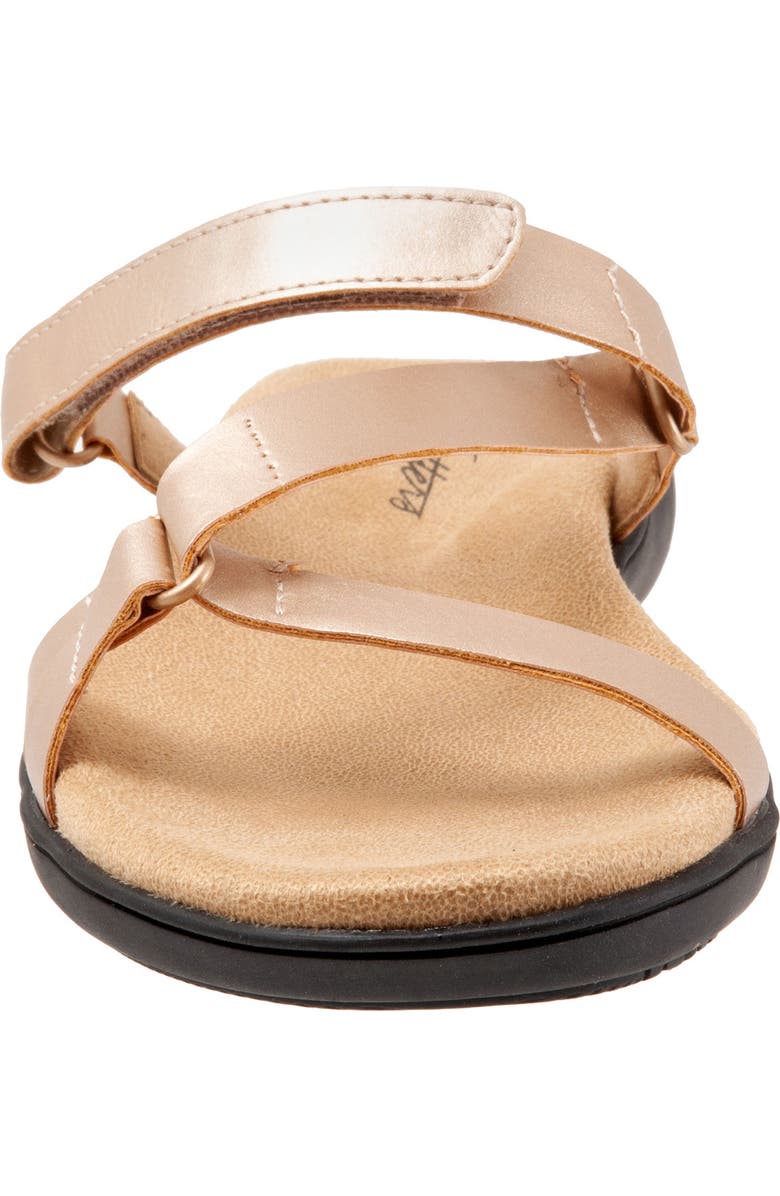 Trotters Raja Slide Sandal, Alternate, color, Champaign Metallic