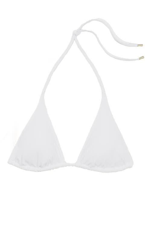 Helen Jon String Bikini Top In Textured White