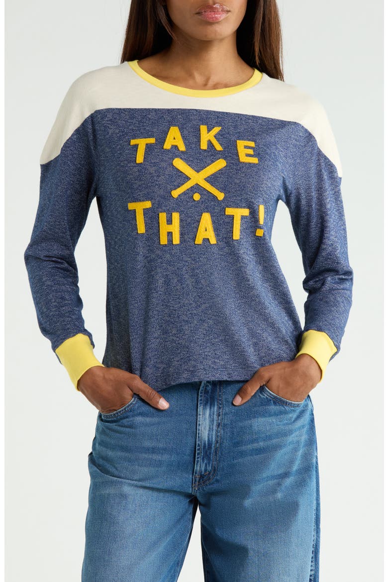 The LS Cap Outfielder Graphic T-Shirt, Main, color, TAKE THAT!