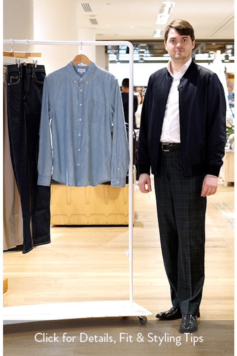 Dean Chambray Button-Down Oxford Shirt video