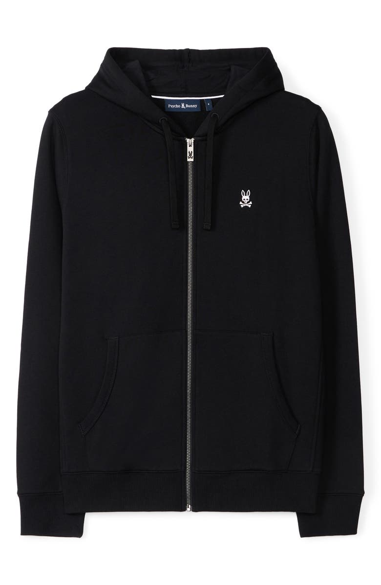 Psycho Bunny Levy Essential Fleeze Zip Hoodie, Alternate, color, 